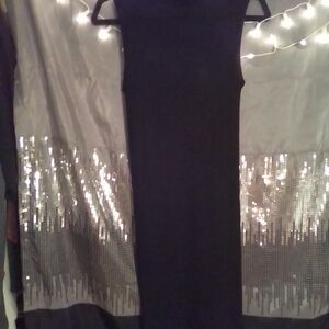 Elegant, Light & Sleeveless Black Sweater Dress